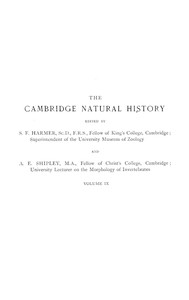 Cover of The Cambridge natural history, V...