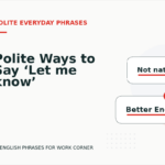 Polite Ways to Say ‘Let me know’