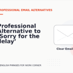 Professional Alternative to ‘Sorry for the delay’