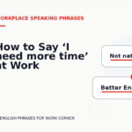 How to Say ‘I need more time’ at Work
